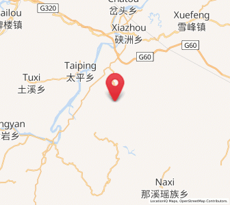 Map of Shuping, Hunan