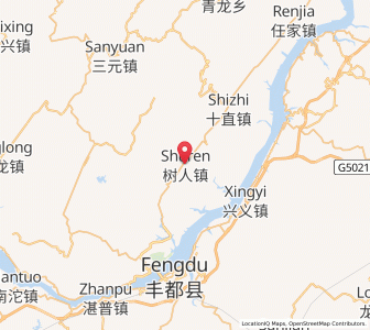 Map of Shuren, Chongqing