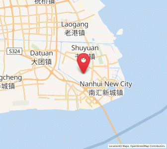 Map of Shuyuan Zhen, Shanghai
