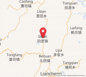 Map of Sibao, Fujian