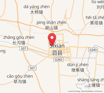 Map of Sicheng, Anhui