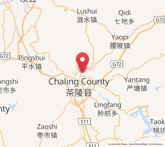 Map of Sicong, Hunan