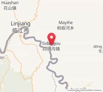 Map of Sidaogou, Jilin