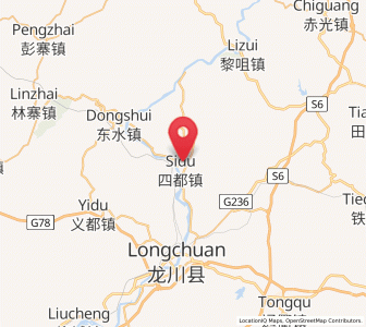 Map of Sidu, Guangdong