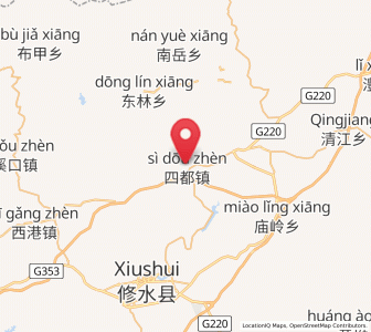Map of Sidu, Jiangxi