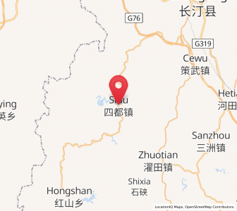 Map of Sidu, Fujian