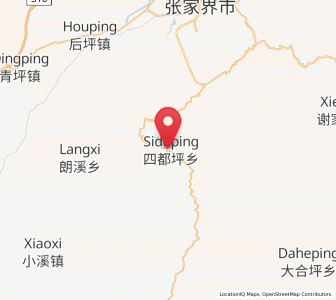 Map of Siduping, Hunan