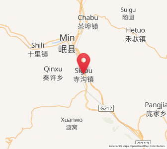 Map of Sigou, Gansu