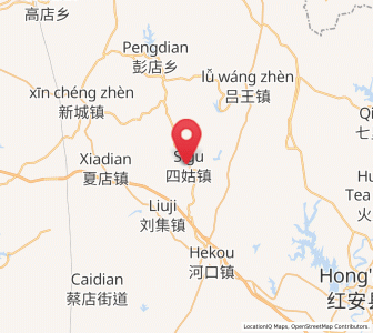Map of Sigu, Hubei