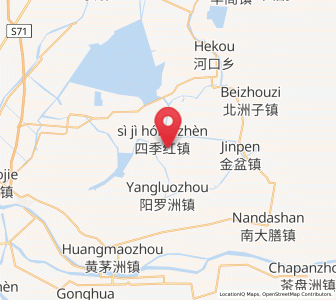 Map of Sijihong, Hunan