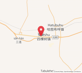 Map of Sikeshu, Xinjiang