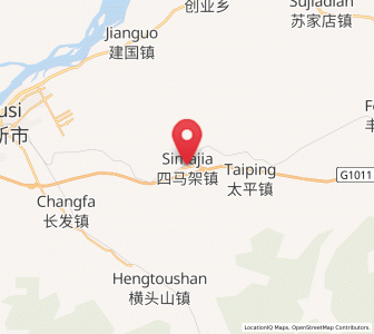 Map of Simajia, Heilongjiang