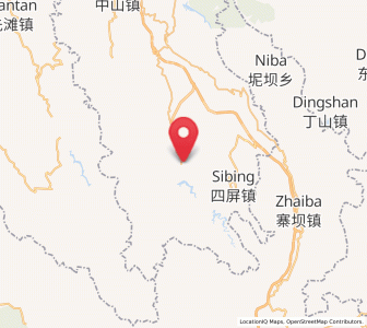 Map of Simianshan, Chongqing