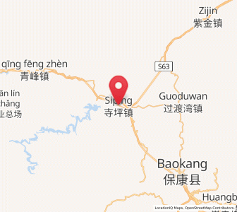 Map of Siping, Hubei