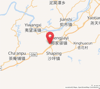 Map of Siping, Hunan