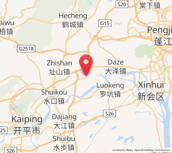 Map of Siqian, Guangdong