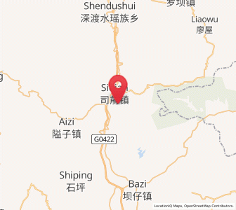 Map of Siqian, Guangdong
