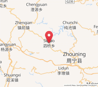 Map of Siqiao, Fujian