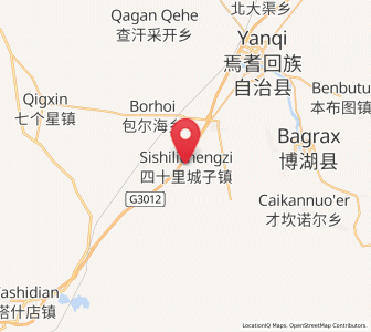 Map of Sishilichengzi, Xinjiang