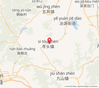 Map of Sitou, Shandong