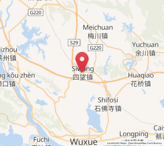 Map of Siwang, Hubei