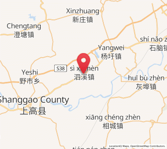 Map of Sixi, Jiangxi