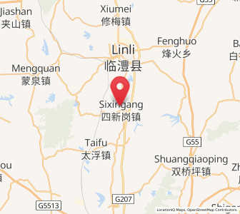 Map of Sixingang, Hunan