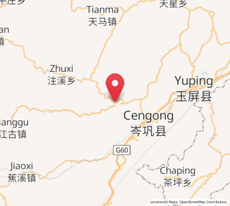 Map of Siyang, Guizhou