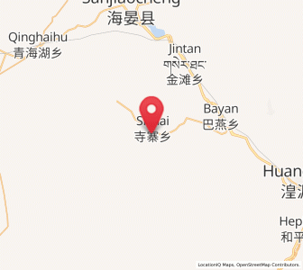 Map of Sizhai, Qinghai