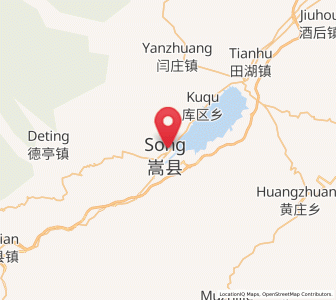 Map of Song Xian Chengguanzhen, Henan