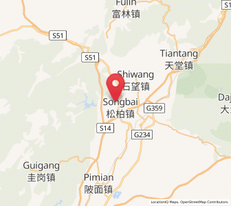 Map of Songbai, Guangdong