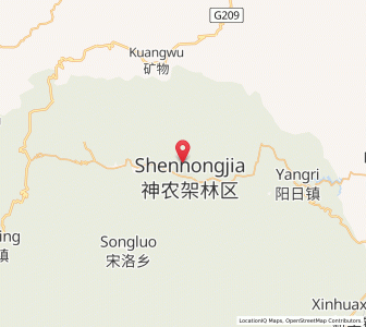 Map of Songbai, Hubei