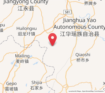 Map of Songbo, Hunan