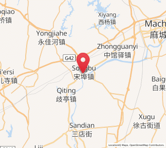 Map of Songbu, Hubei