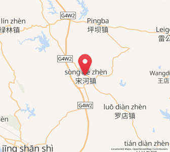 Map of Songhe, Hubei