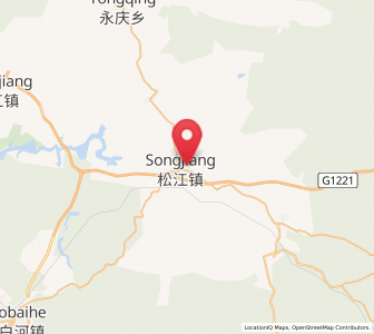 Map of Songjiang, Jilin