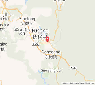 Map of Songjianghe, Jilin