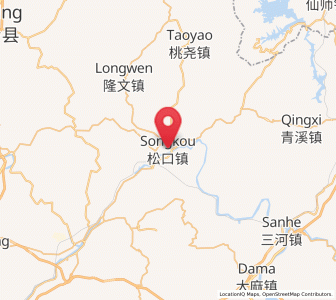 Map of Songkou, Guangdong