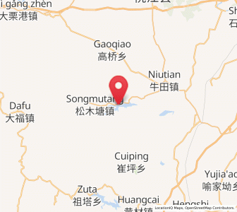 Map of Songmutang, Hunan