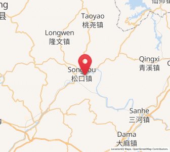 Map of Songnan, Guangdong