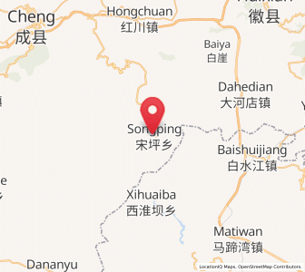 Map of Songping, Gansu