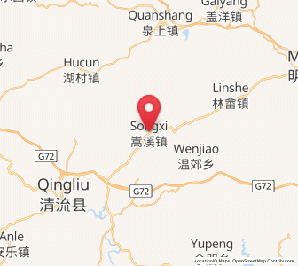 Map of Songxi, Fujian