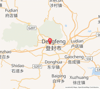 Map of Songyang, Henan