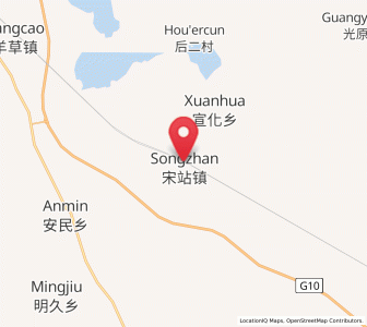 Map of Songzhan, Heilongjiang