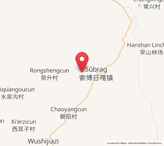 Map of Subrag, Inner Mongolia