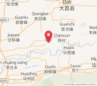 Map of Sucun, Shaanxi