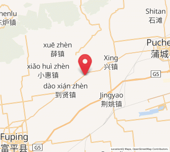 Map of Sufang, Shaanxi