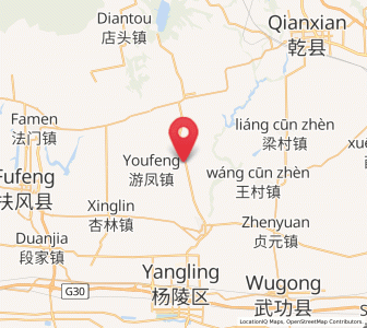 Map of Sufang, Shaanxi