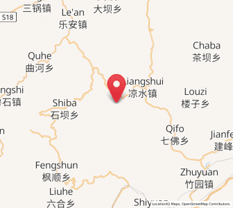Map of Suhe, Sichuan