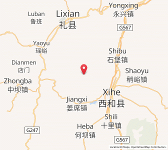 Map of Suhe, Gansu